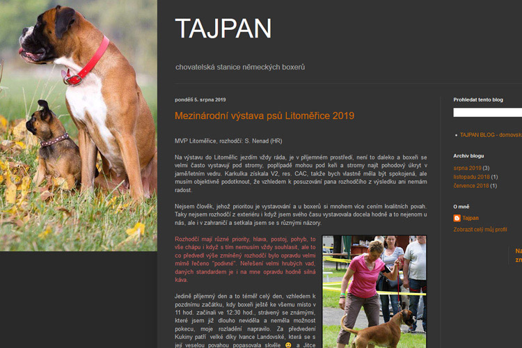 TAJPAN BLOG - Mezinárodní výstava psů Litoměřice 2019